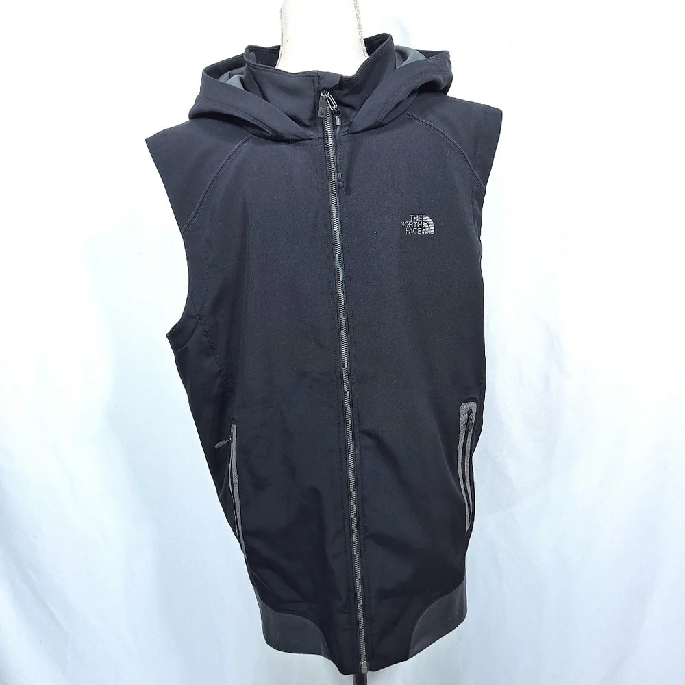 The North Face Black Softshell Hooded Vest